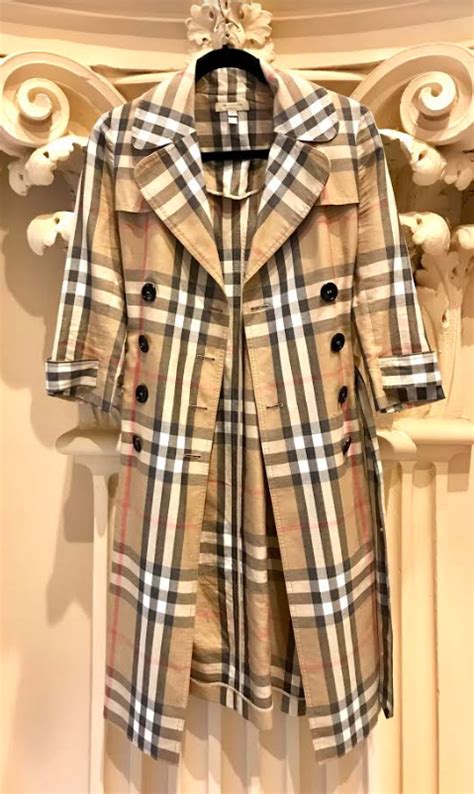 burberry london plaid girls trench coat|Burberry trench coat women.